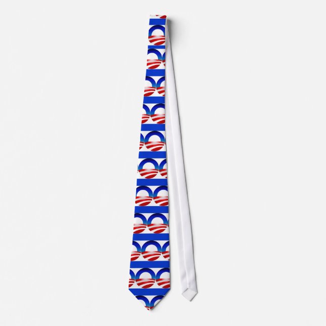 Obama Democratic Design Man's Tie (Front)
