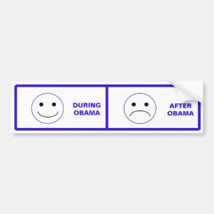 Obama - During and After Bumper Sticker