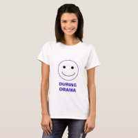 Obama - During and After Face T-shirt