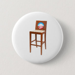 Obama Empty Chair 6 Cm Round Badge