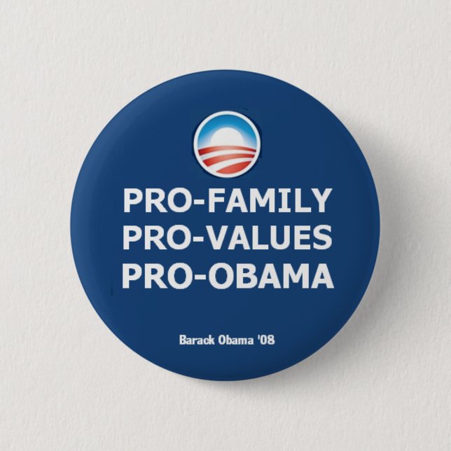 Obama FAMILY Button (Front)