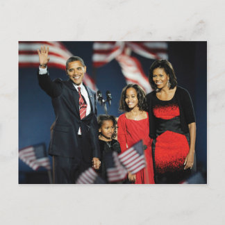 Obama Family Election Night Postcard