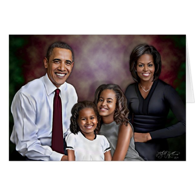 Obama Family Portrait (Front Horizontal)