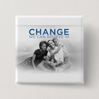 Obama Family Values 15 Cm Square Badge