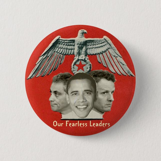Obama Fearless Leaders Button (Front)