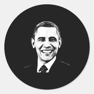 Obama First Black President 4th Of July Black Hist Classic Round Sticker
