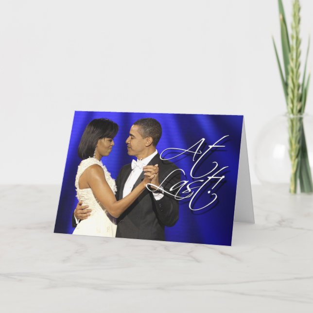 Obama First Dance - At Last Card (Front)