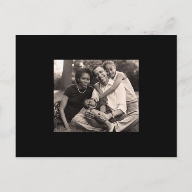 Obama-First Family Postcard (Front)