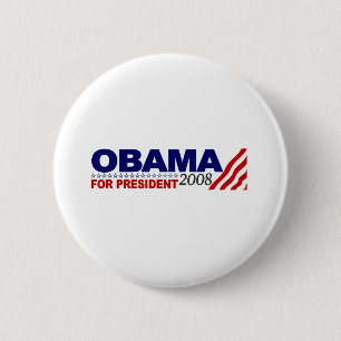 Obama For President 2008 6 Cm Round Badge