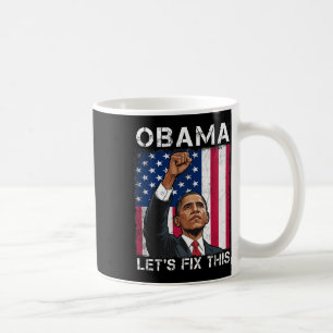 Obama For President 2028 American Flag Obama 2028 Coffee Mug