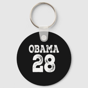Obama For President 2028 Jersey 28 Premium Key Ring