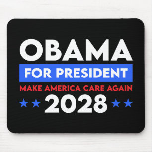 Obama For President 2028 Make America Care Again Mouse Pad