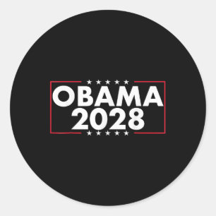 Obama For President 2028 Obama 2028 0 Classic Round Sticker