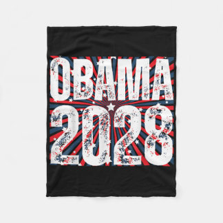 Obama For President 2028 Obama 2028 _4  Fleece Blanket