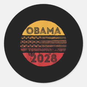 Obama For President 2028 Obama 2028 7 Classic Round Sticker