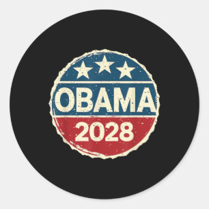 Obama For President 2028 Obama 2028  Classic Round Sticker