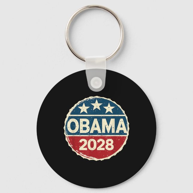 Obama For President 2028 Obama 2028  Key Ring (Front)