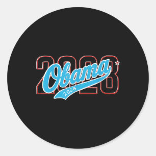 Obama For President 2028 Obama 2028 Patriotic Classic Round Sticker