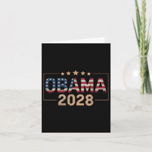 Obama For President 2028 Obama 2028 Vintage Amaric Card
