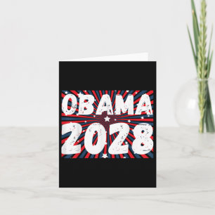 Obama For President 2028 Obama 2028 Women  Card