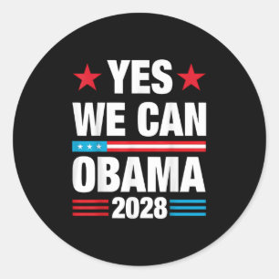 Obama For President 2028 Obama 48th President _2  Classic Round Sticker