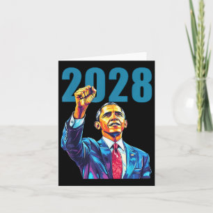 Obama For President 2028 Obama 48th President Of A Card