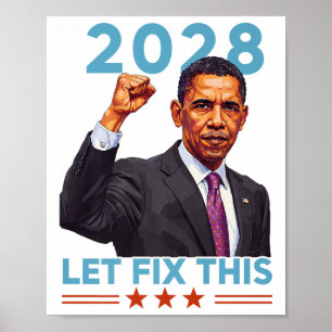 Obama For President 2028 Obama 48th President Of A Poster