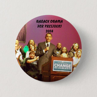 OBAMA FOR PRESIDENT 6 CM ROUND BADGE