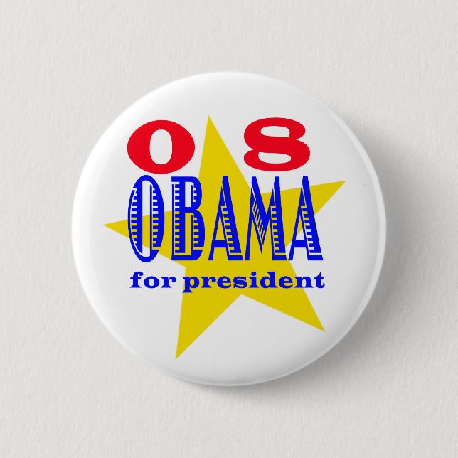 Obama for President | 6 Cm Round Badge (Front)