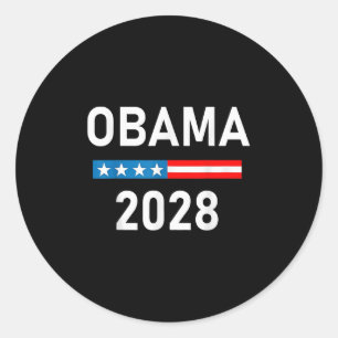 Obama For President Obama 2028 Classic Round Sticker