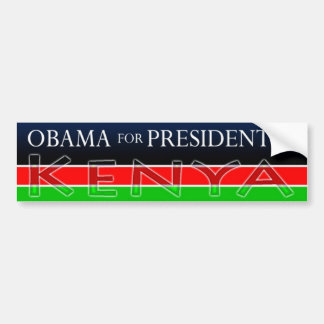 Obama for President of KENYA Bumper Sticker