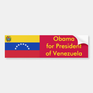 Obama for President of Venezuela Bumper Sticker