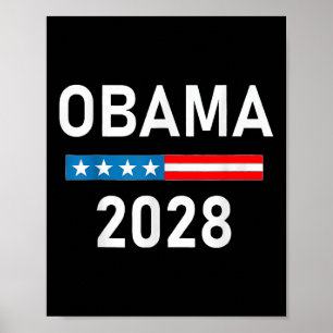 Obama For President Patriotic 2028 Political Prote Poster