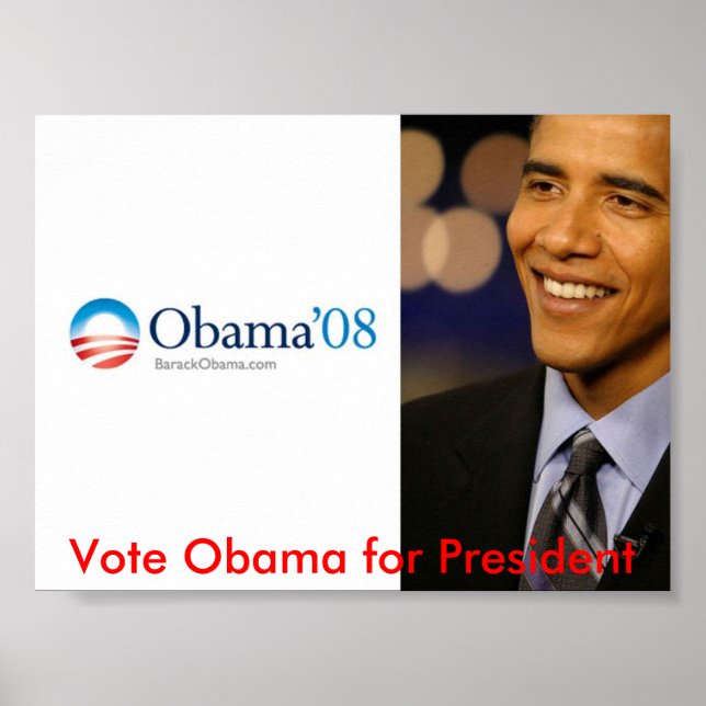 Obama for President Poster (Front)