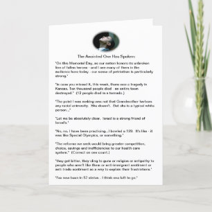 Obama gaffes - a sampling card