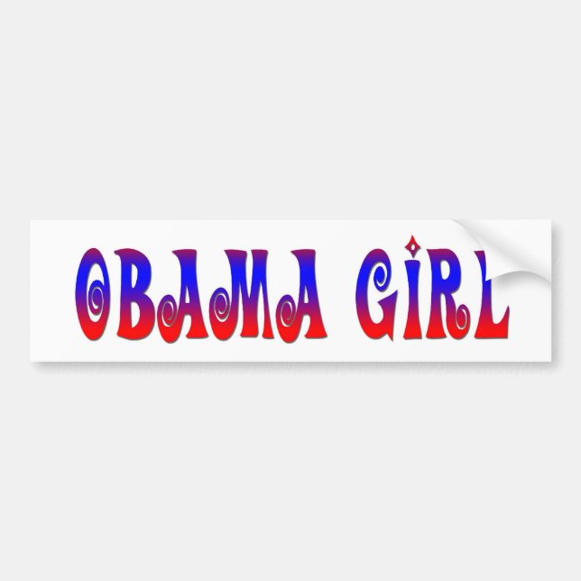Obama Girl Bumper Sticker (Front)