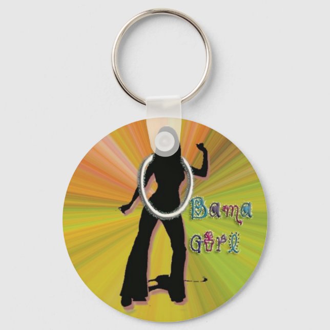 OBAMA GIRL GROOVY KEY RING (Front)