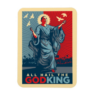 Obama Godking Premium Magnets