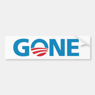 Obama, "GONE" Bumper Sticker