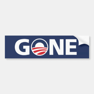 Obama, "GONE" Bumper Sticker
