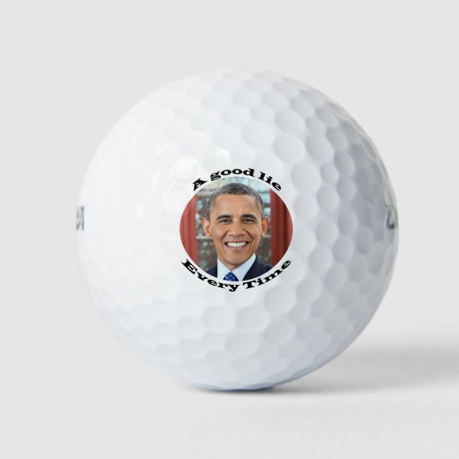 Obama Good Lie Golf Balls (Front)