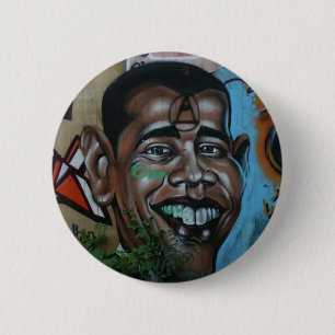 Obama Graffiti 6 Cm Round Badge