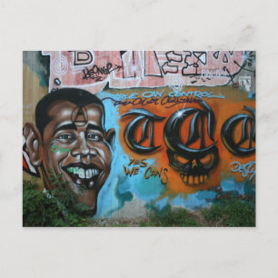 Obama Graffiti Postcard