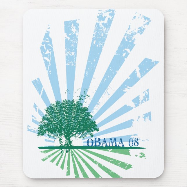 Obama Green Mouse Pad (Front)