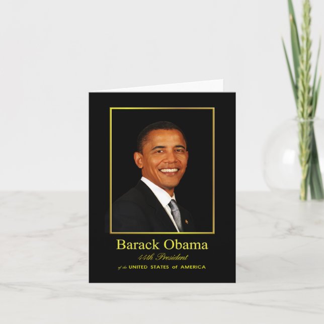 Obama Greeting Card - Blank (Front)