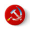 Obama Hammer and Sickle Button
