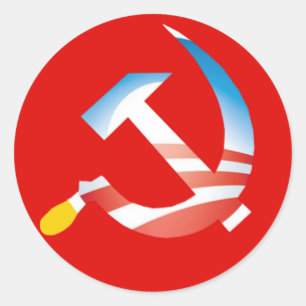 Obama Hammer and Sickle Sticker