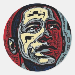 Obama History Classic Round Sticker