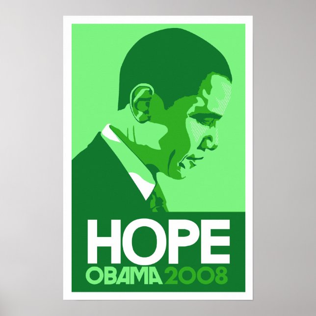 Obama - Hope Dark Green Poster (Front)