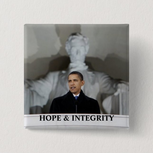 OBAMA HOPE & INTEGRITY PIN (Front)